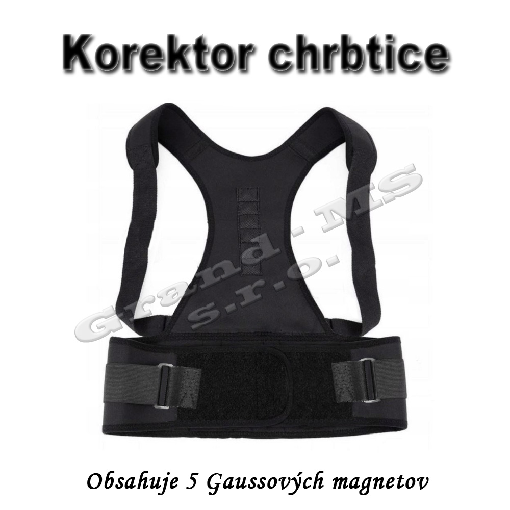 Korektor defektov chrbta s magnetom, korekčný pás pre ženy, deti i mužov  - veľkosť L