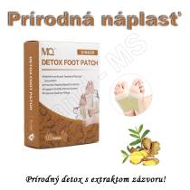 Prírodná detoxikačná náplasť na chodidlá FOOT PATCH ZÁZVOR  - 10ks